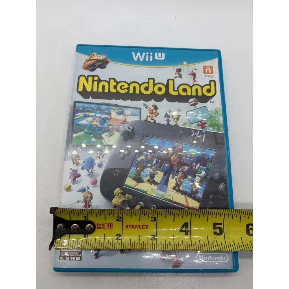 Nintendo Land Wii U Authentic Game Disc Manual Excellent Condition